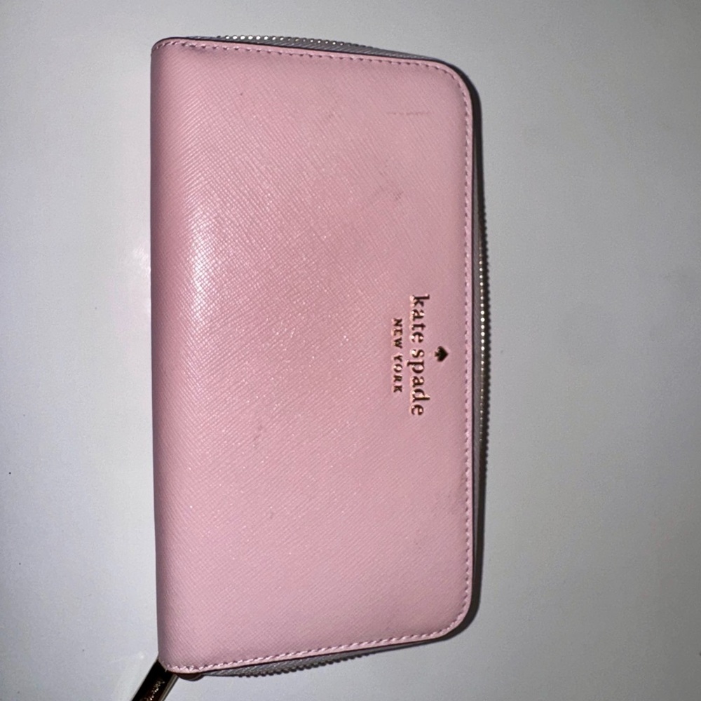 Kate Spade Blush Pink Zip Wallet